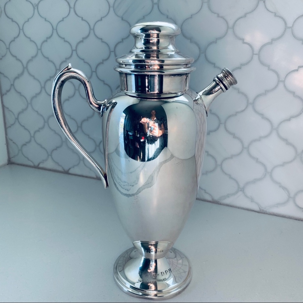 1940 Gotham Vintage Silverplate Martini Pitcher - Picture 3 of 16